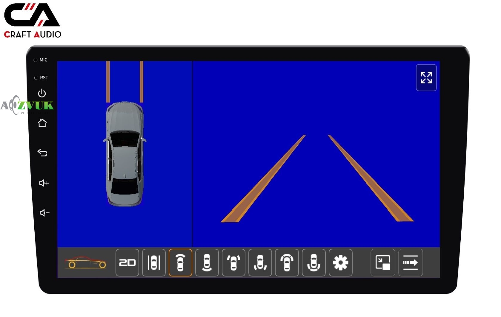 Мультимедиа ресивер CraftAudо QMS-108128 Android 13 QLED 8+128Gb 10