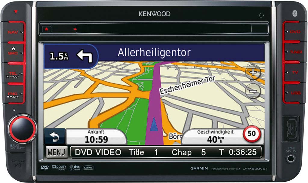 Штатна Магнітола Kenwood DNX-520 VBT