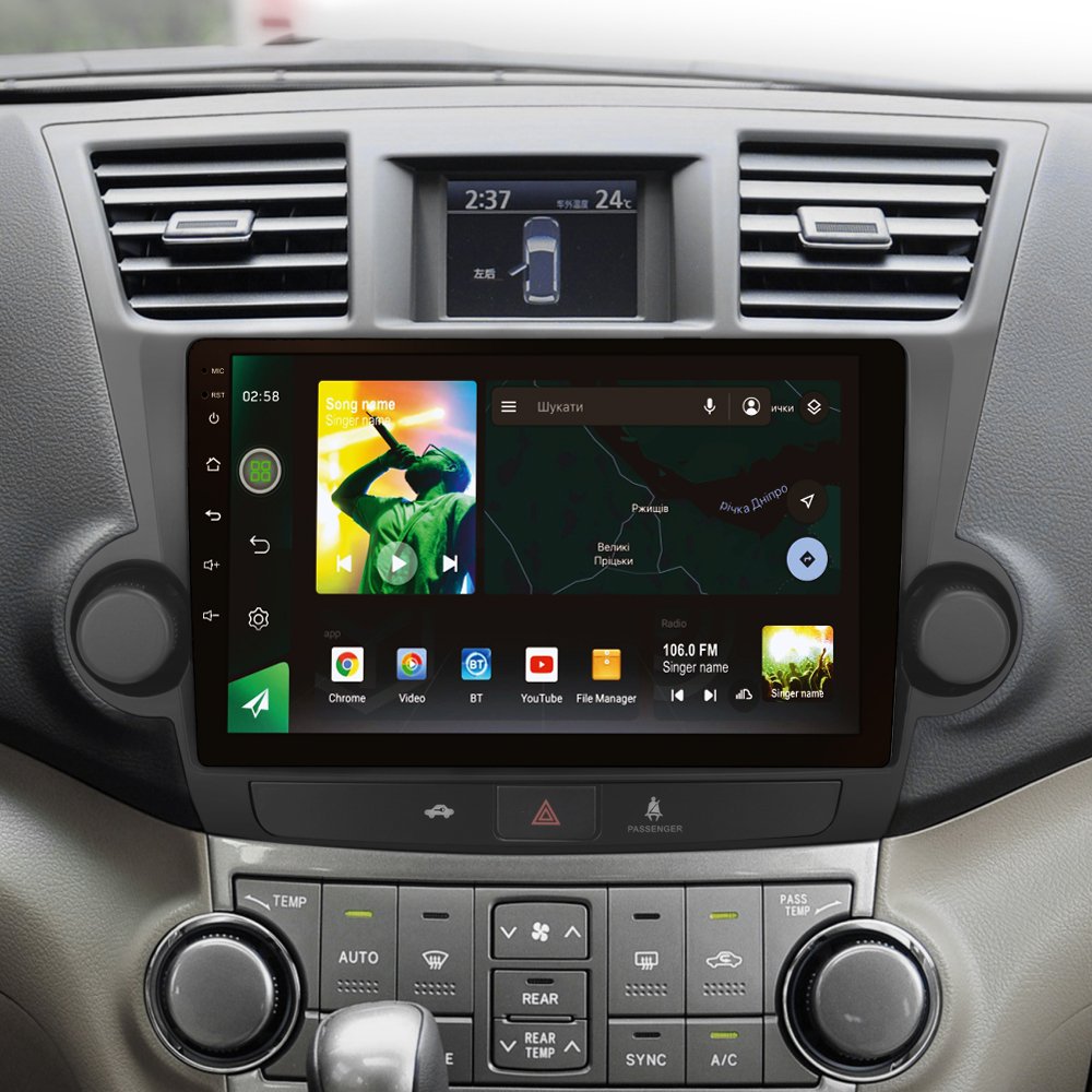 Штатна Магнітола SIGMA X10232 ANDROID 10 2+32 Gb 4G DSP Toyota Highlander 2 XU40 2007-2013 A 10