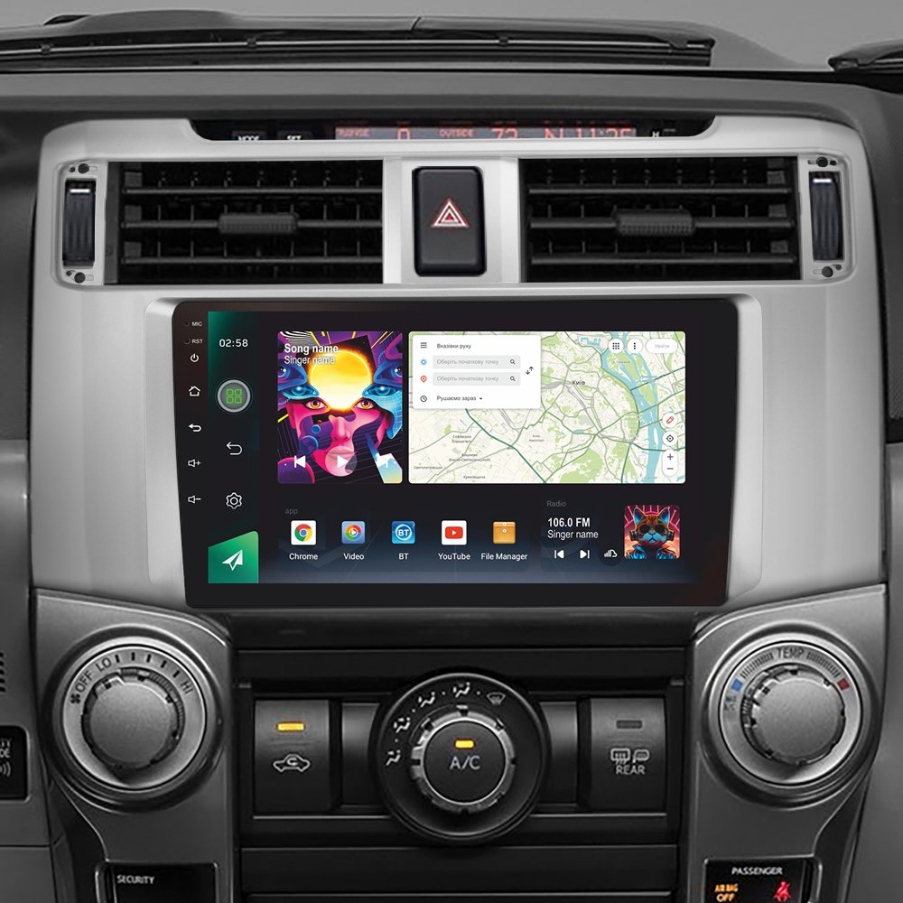 Штатна Магнітола SIGMA PRO 9464 ANDROID 12 4+64 Gb 4G DSP Toyota 4Runner 5 N280 2009-2020 9