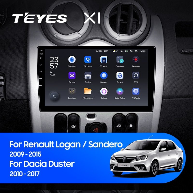 Штатная Магнитола Teyes X1 2+32Gb Wi-Fi Renault Logan 1 Sandero Lada Lergus largus Dacia 2010-2015 9