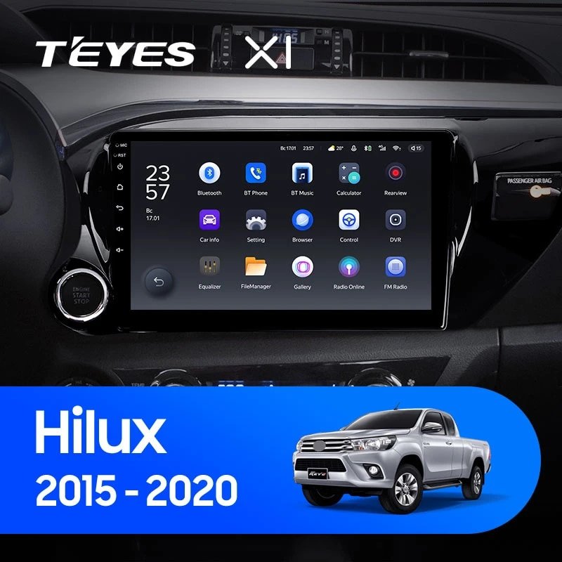 Штатная Магнитола Teyes X1 2+32Gb Wi-Fi Toyota Hilux Pick Up AN120 2015-2020 10