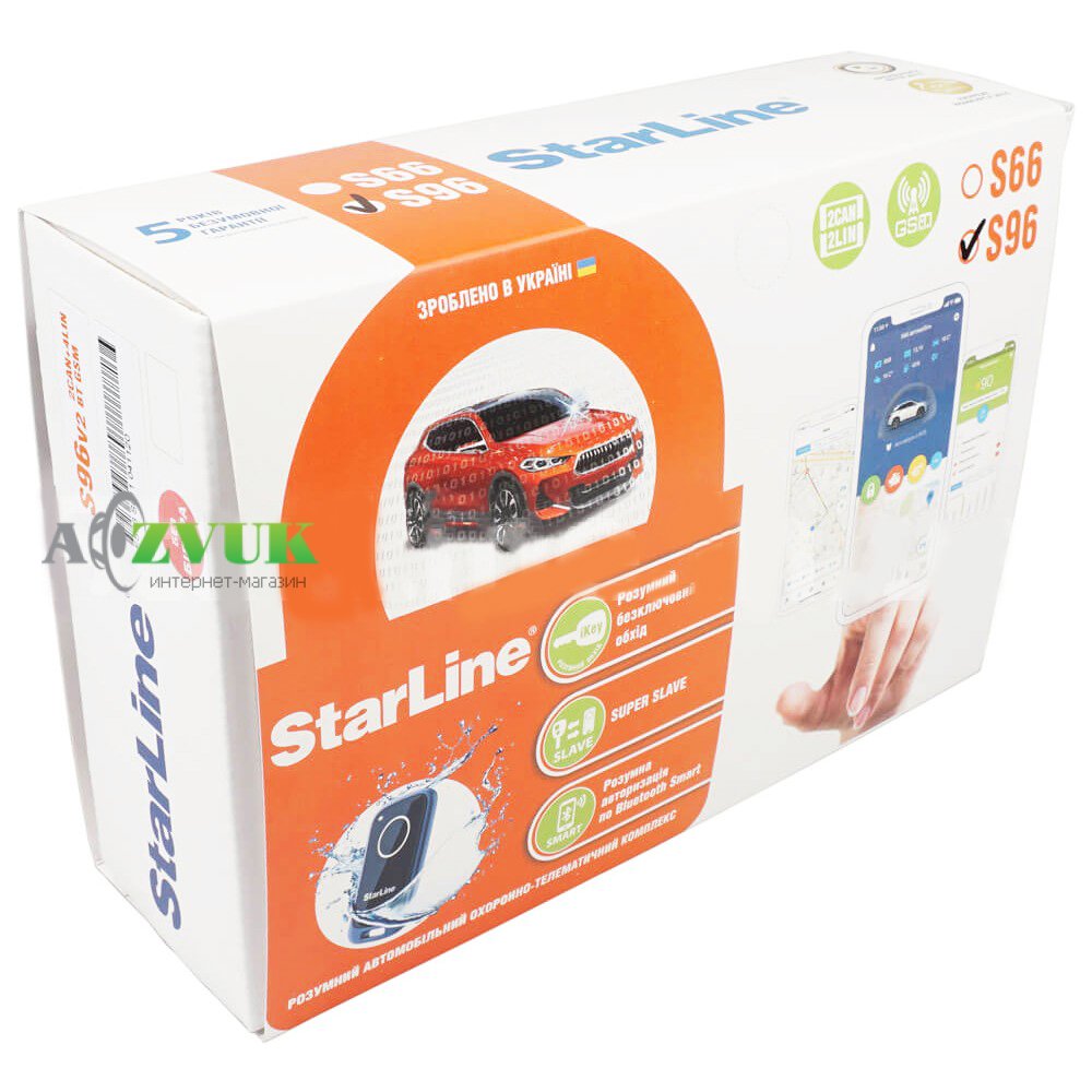 Автосигнализация StarLine S96 V2 BT 2CAN+4LIN GSM Treeum