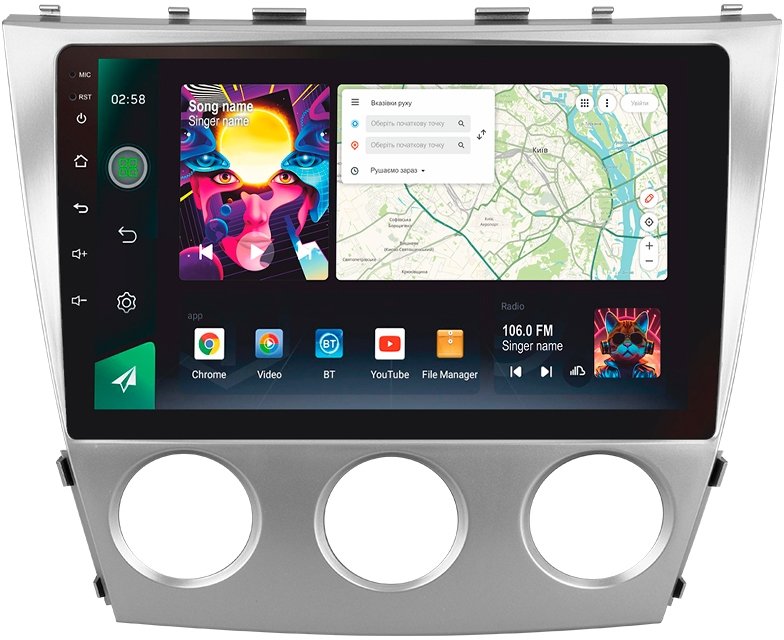 Штатна Магнітола SIGMA PRO 10464 ANDROID 12 4+64 Gb 4G DSP Toyota Camry 6 XV 40 50 2006-2011 B 10