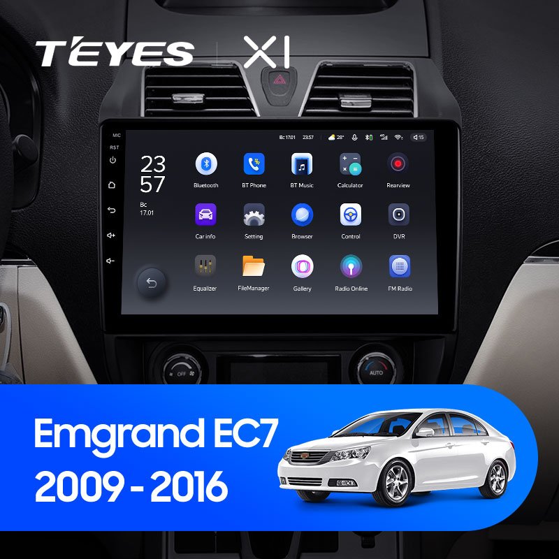 Штатная Магнитола Teyes X1 2+32Gb Wi-Fi Geely Emgrand EC7 1 2009-2016 10
