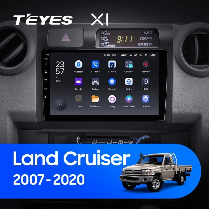 Штатная Магнитола Teyes X1 2+32Gb Wi-Fi Toyota Land Cruiser 70 Series LC 79 2007-2020 9