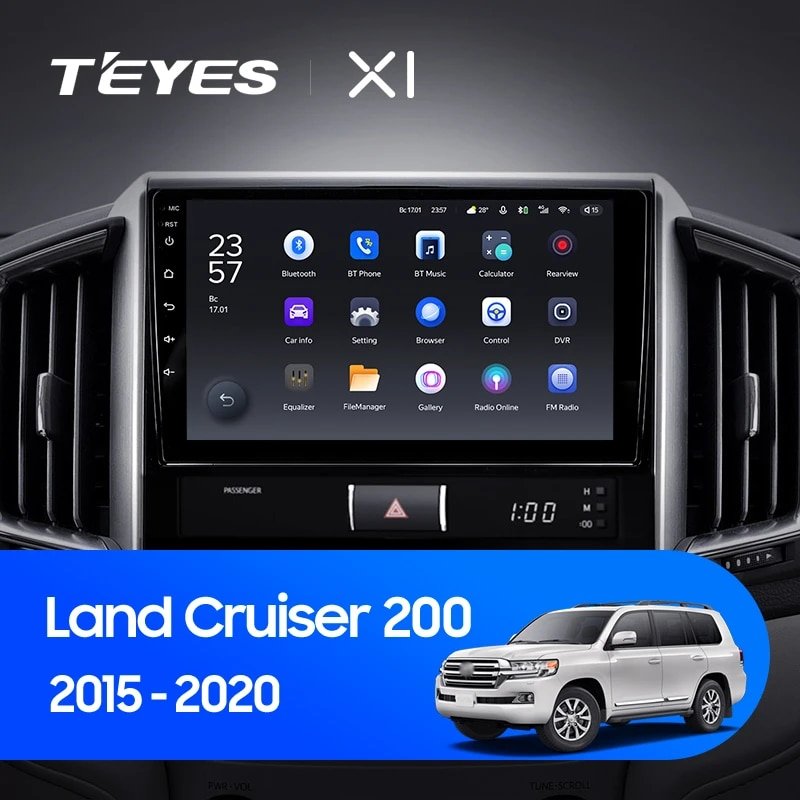 Штатная Магнитола Teyes X1 2+32Gb Wi-Fi Toyota Land Cruiser 11 200 2015-2018 A 9