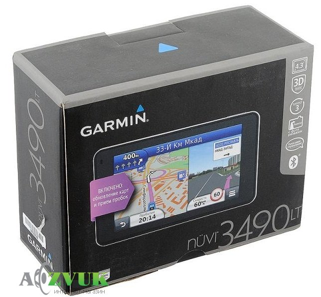 GPS навигатор Garmin Nuvi 3490LT Аэроскан + карта Европы