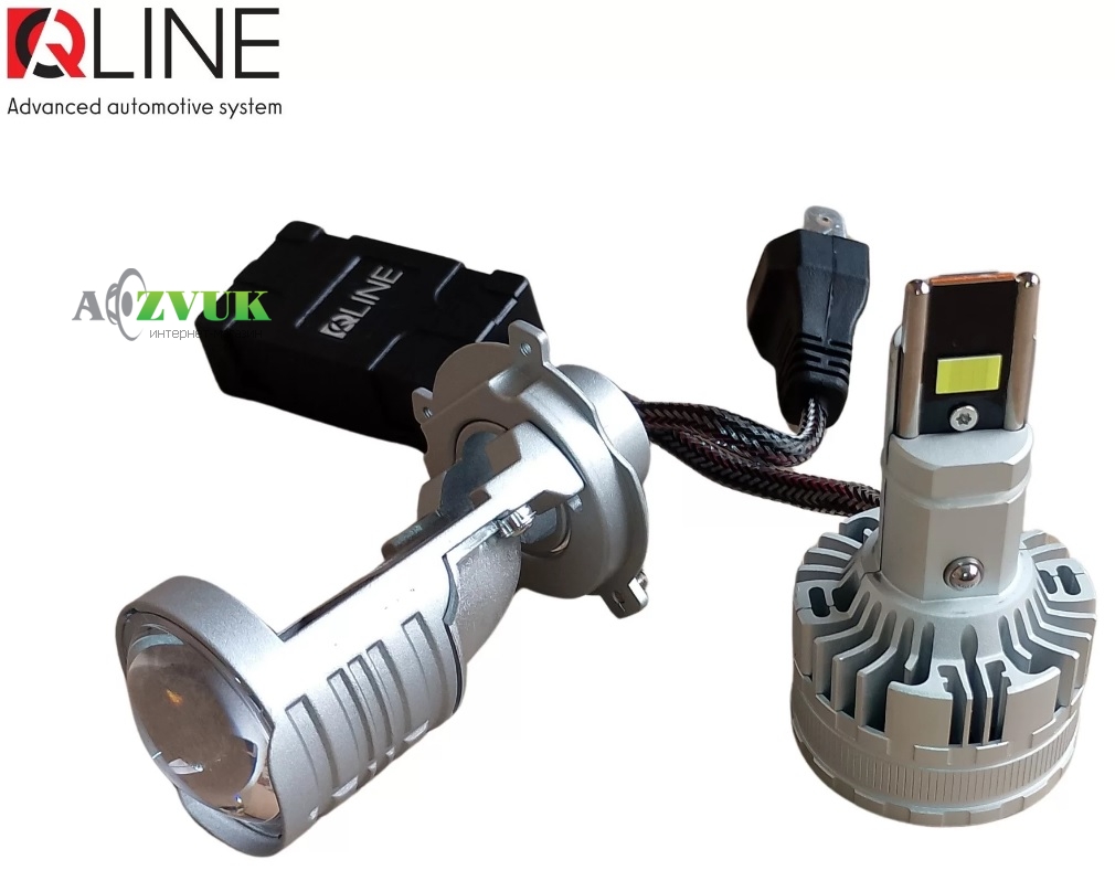 Светодиодные лампы (led) Qline Alpha H4 Projector 50/70Вт 6000K