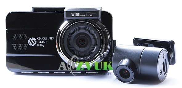 Видеорегистратор HP F890G Black Dual Kit