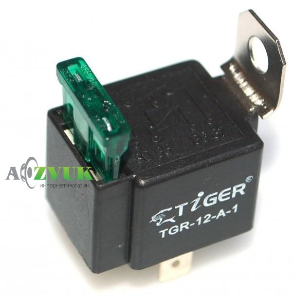  Реле Tiger TGR-12-A-1 30А + Fuse (без гнезда)