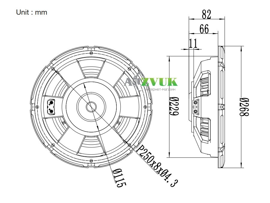 Автосабвуфер Blam RS10