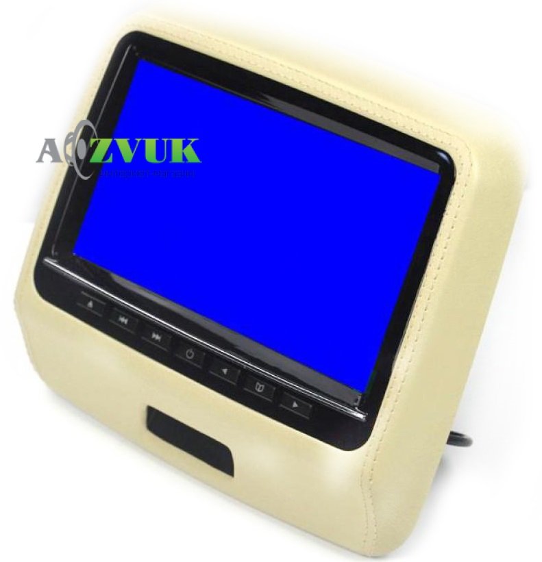 Монітор у підголівник Комплект накладок на підголівник Klyde Ultra 910D beige (Бежевий)
