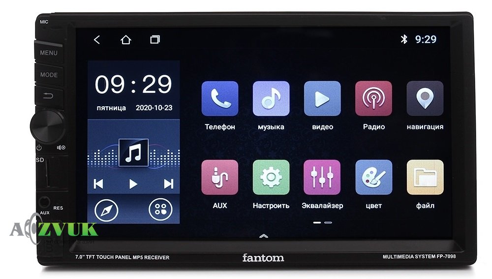 Мультимедіа ресивер Fantom FP-7098 Black, Multicolor