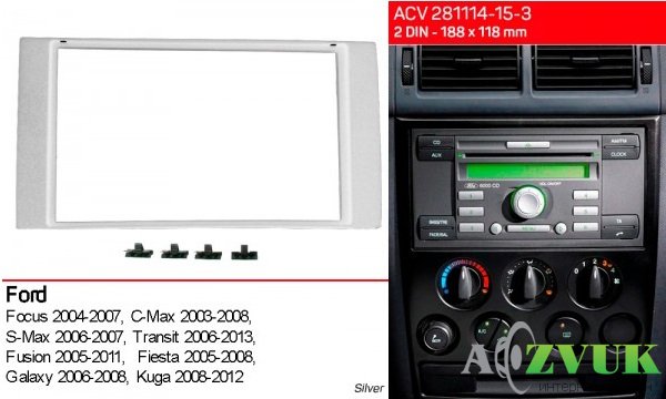 Рамка переходная ACV 281114-15-3 Ford