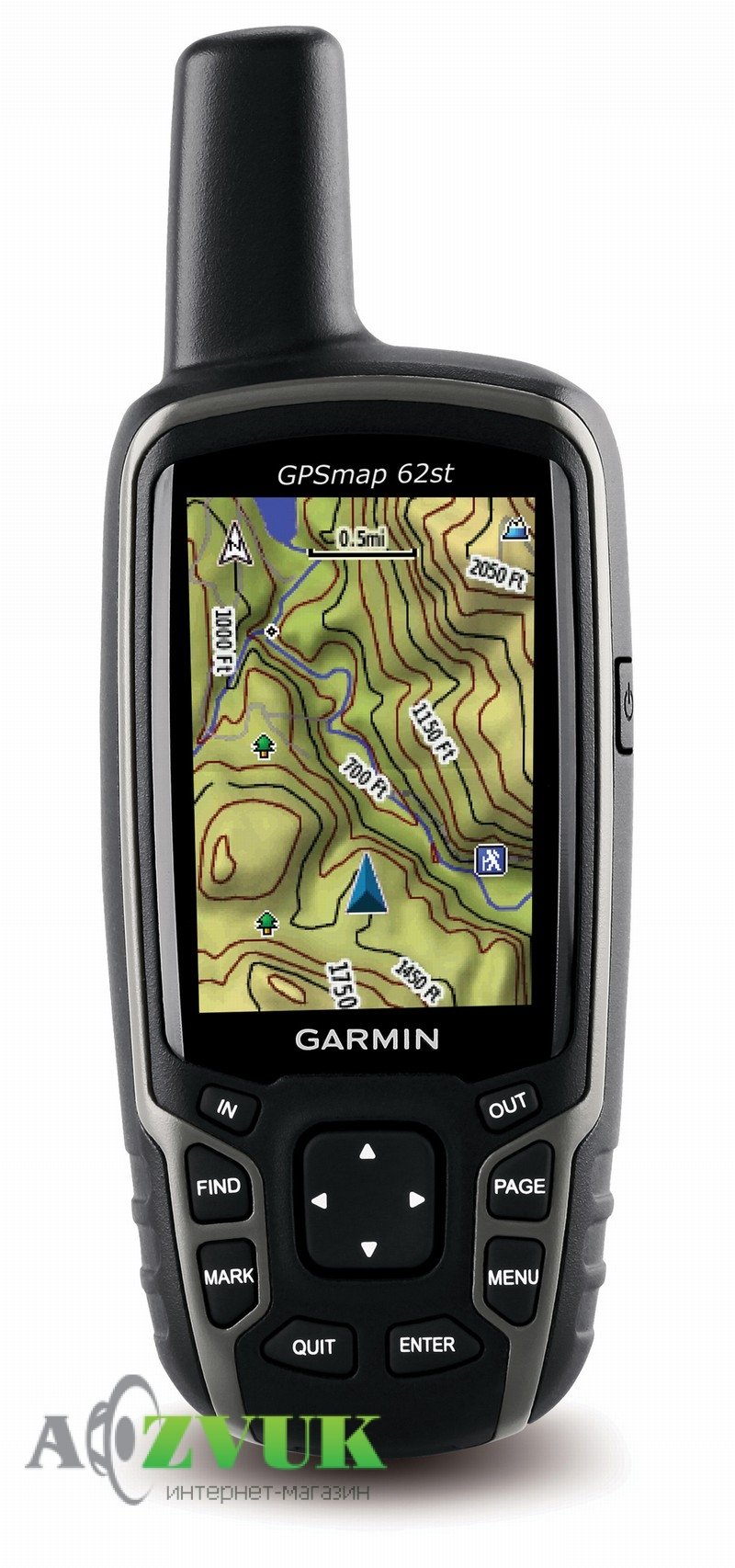 Портативный GPS навигатор Garmin GPSMAP 62ST