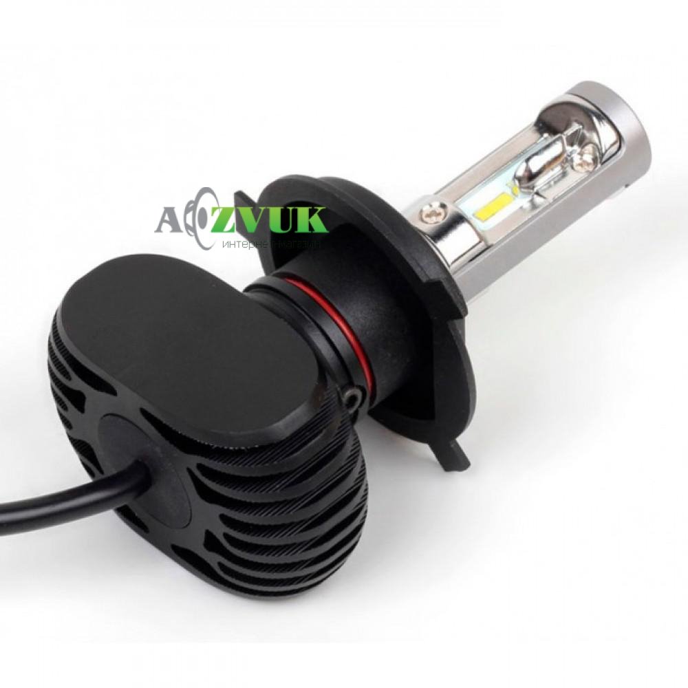 Светодиодные лампы (led) SVS S1 H4 H/L 6000K 4000Lm