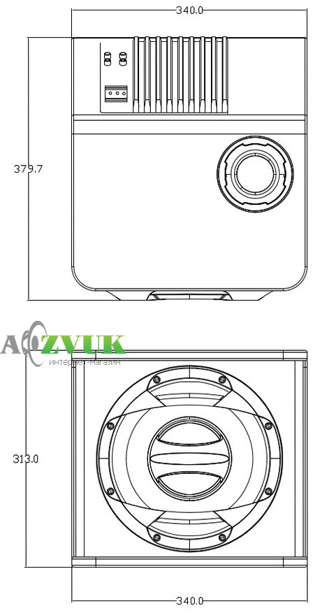 Автосабвуфер CYCLON DECKER DSW-250