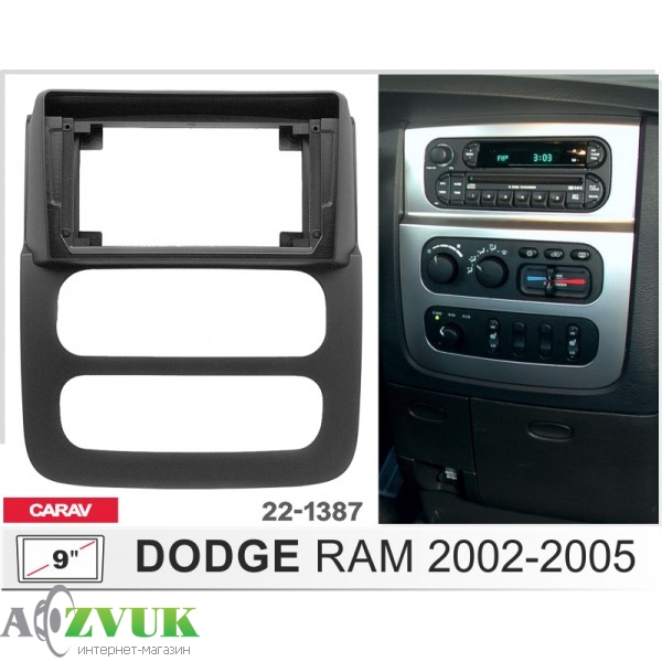Рамка переходная Carav 22-1387 Dodge RAM