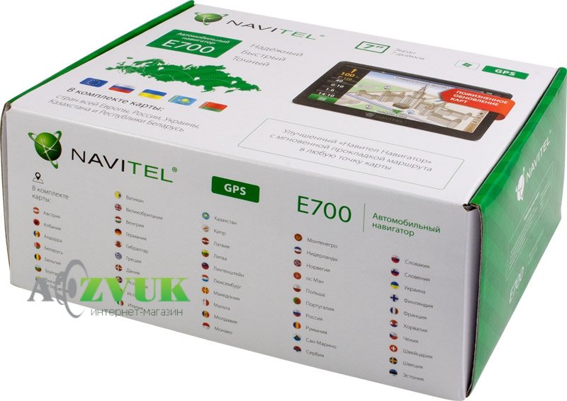 GPS навигатор Navitel E700 полная карта Европы в комплекте