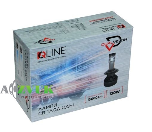 Светодиодные лампы (led) QLine DualVision 65W HB3 6000K