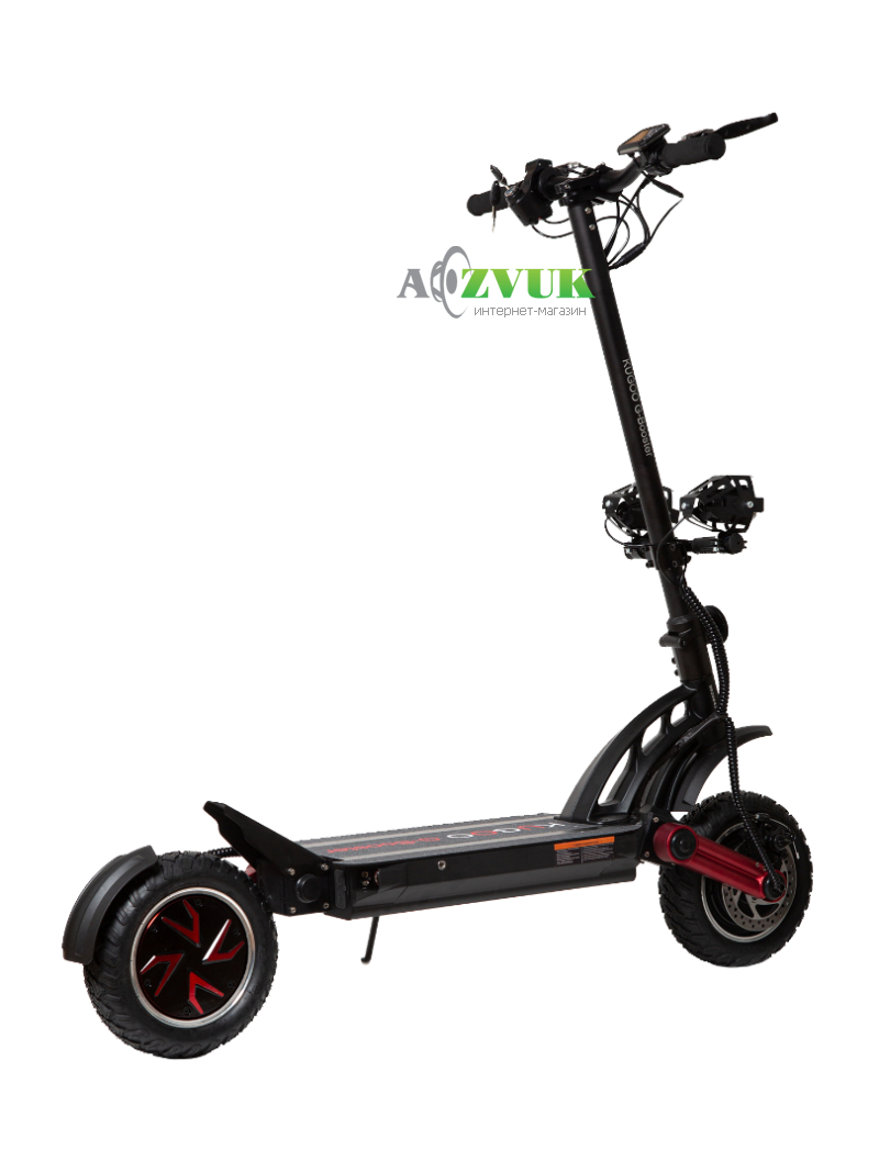  Электросамокат KUGOO G-BOOSTER (2*1200 Вт; 23 А/ч; 48 В), Черный