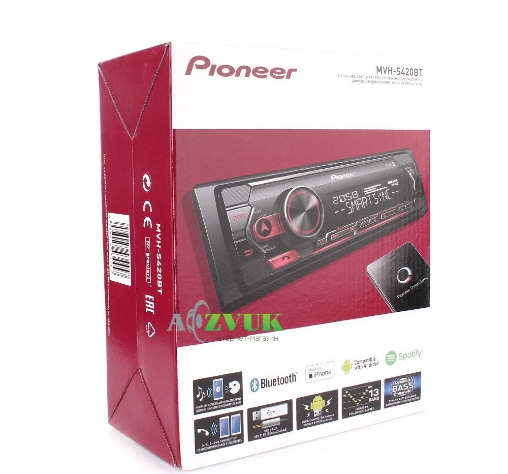 Автомагнитола Pioneer MVH-S420BT