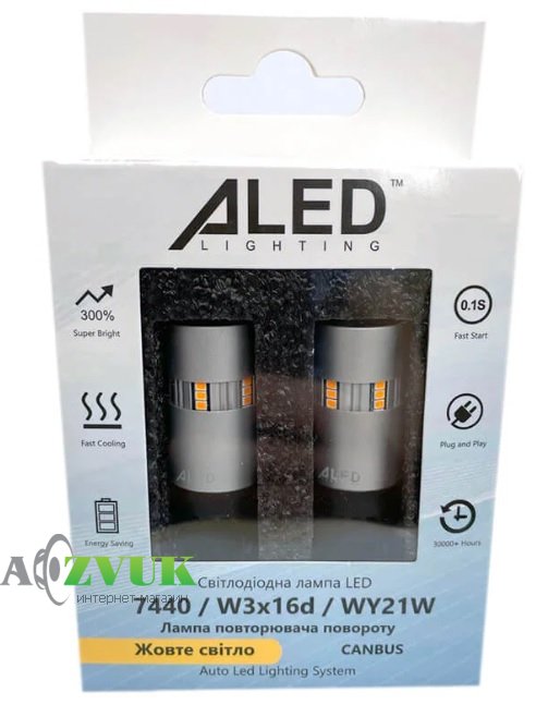 Светодиодные лампы (led) Aled WY21W с Canbus Yellow LJT24W