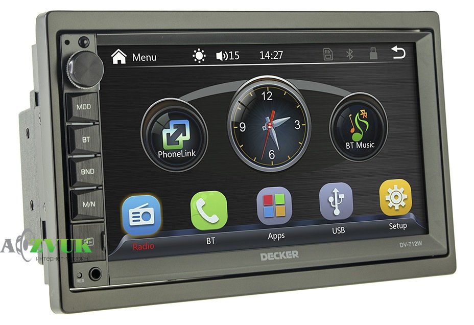 Мультимедиа ресивер CYCLON DECKER DV-712W CarPlay, Android Auto