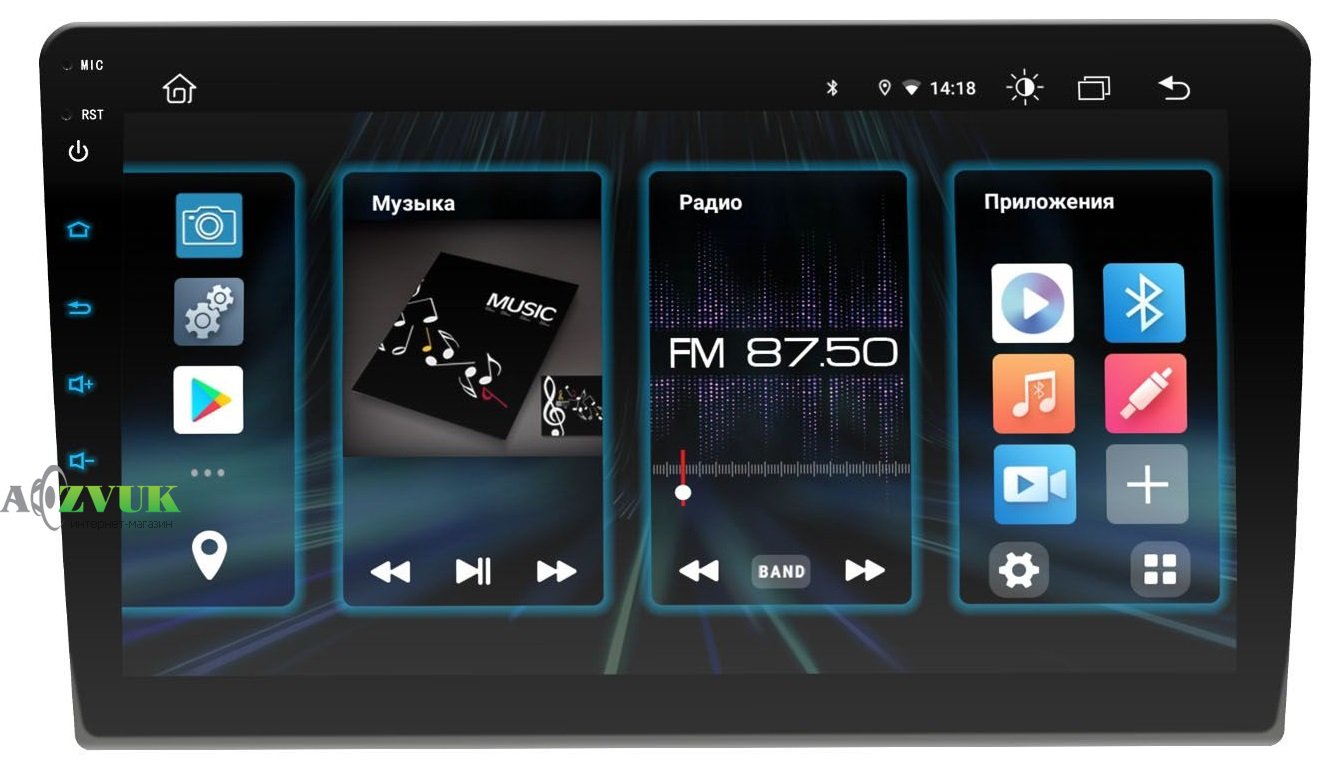 Мультимедіа ресивер Incar DTA2-7709 під рамку 9 із процесором звуку Android 10
