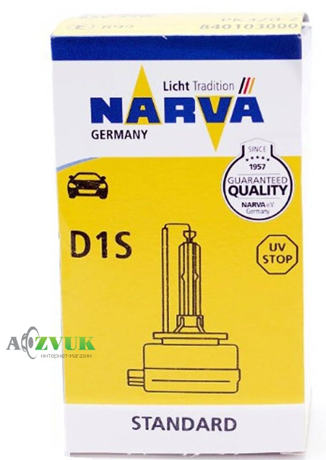  Лампа Narva 84010 XENSTART D1S 85V 35W PK32d-2