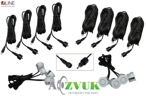 Парктроник Qline ParkSense Style 8 белый