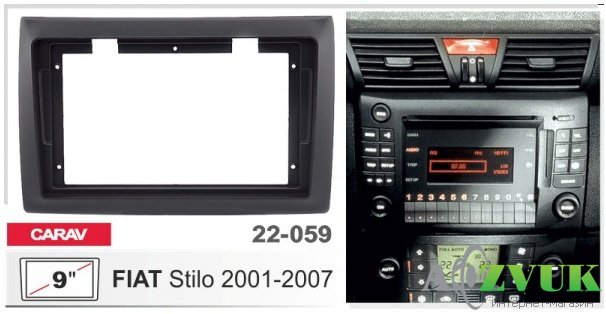 Рамка переходная Carav 22-059 Fiat Stilo