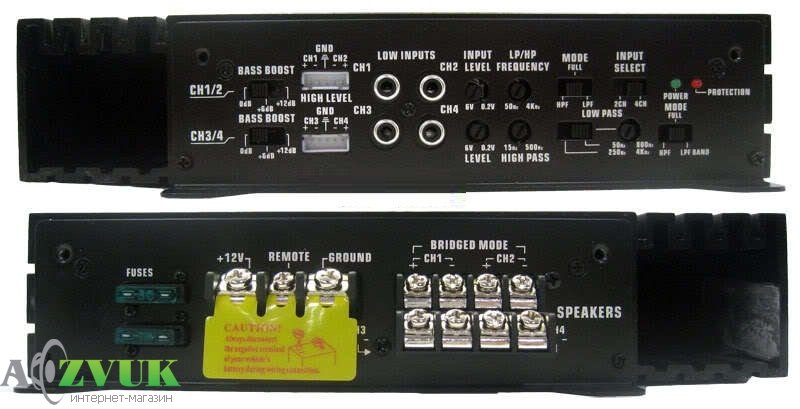 Автомобильный усилитель звука Soundstream PX4.580