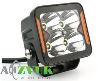 Фары дневного света StarLight SL-W0120S квадратная, дальний свет WHITE + DRL 20W 2400Lm 5700K 12/24V