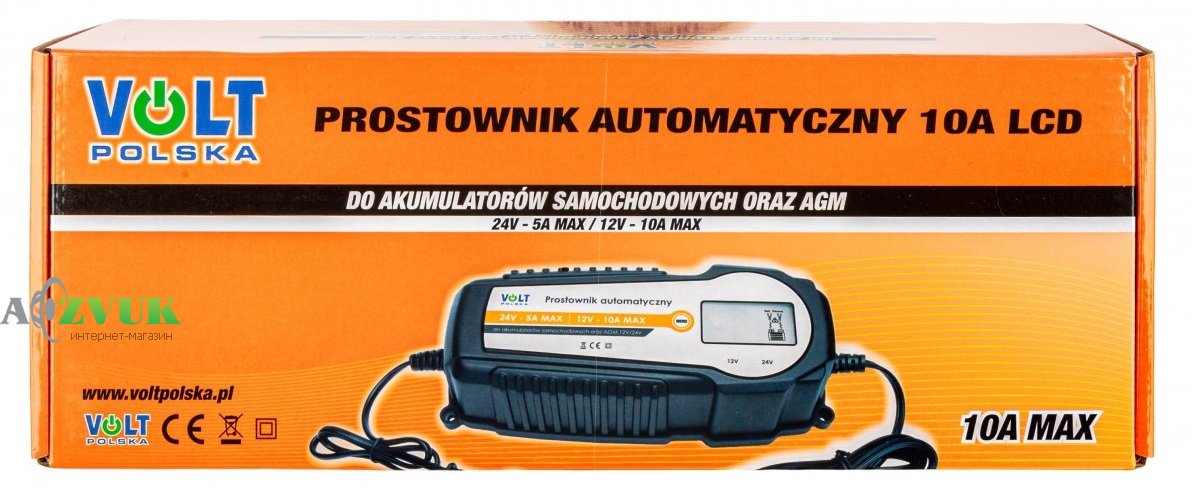  Зарядний пристрій Volt Polska 12/24V 10A LCD