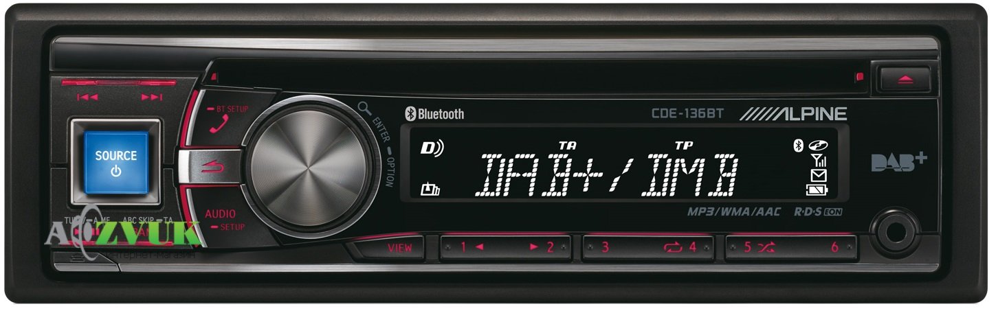 Автомагнитола Alpine CDE-136BT