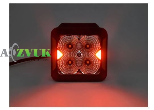 Фары дневного света StarLight SL-W0120F квадратная, ближний рассеянный свет WHITE+DRL 20W 2400Lm 5700K