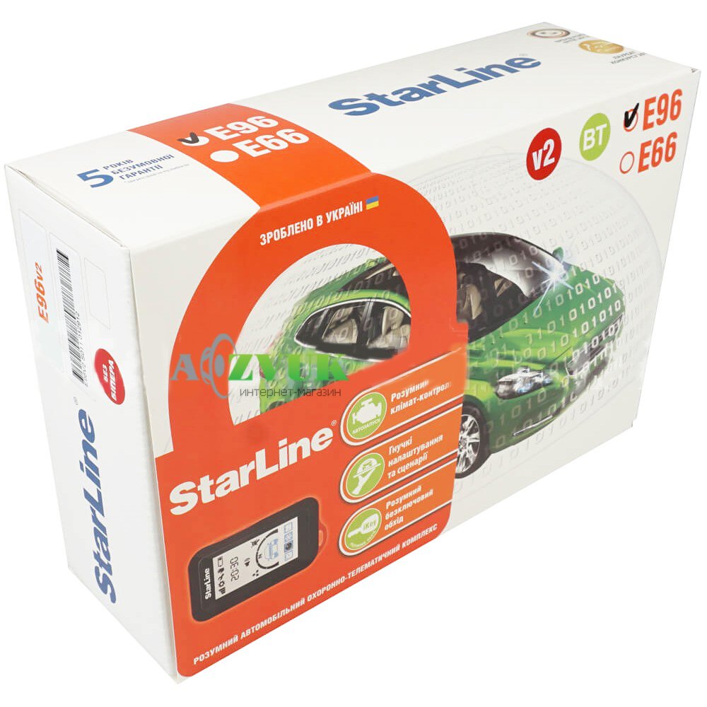 Автосигнализация StarLine E96 V2 BT 2CAN+4LIN