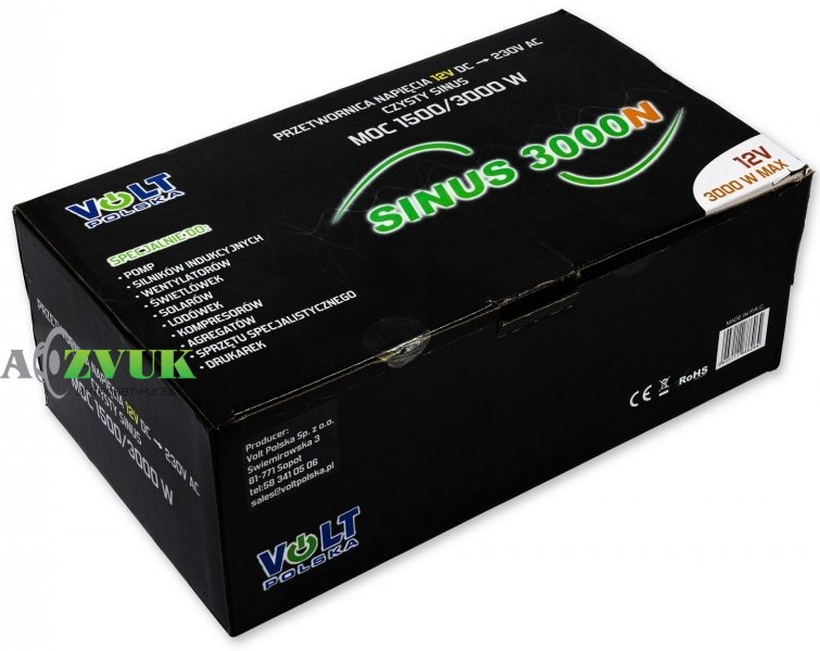 Преобразователь Volt Polska SINUS 3000 N 12/230V (1500/3000W)