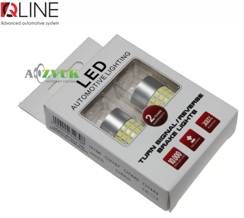 Светодиодные лампы (led) Qline 7440 (W21W) White CANBUS
