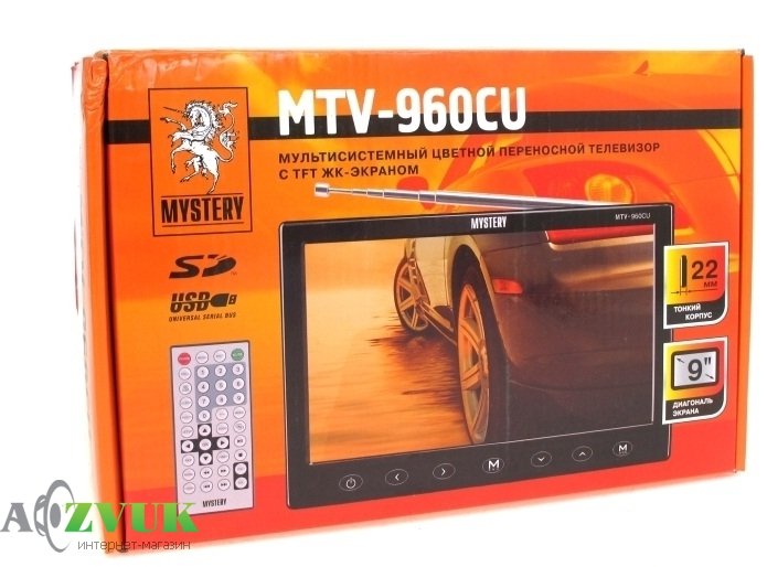 Портативный телевизор Mystery MTV-960CU black