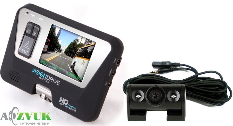 Видеорегистратор VisionDrive VD-8000HDS + VD-400(камера)