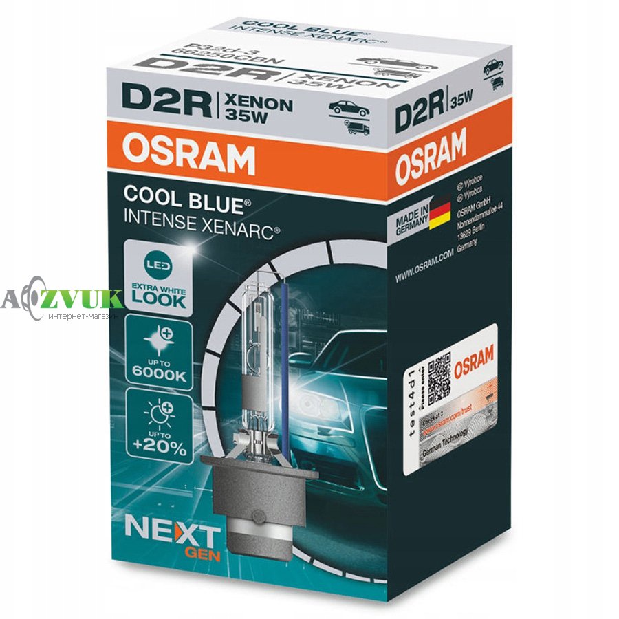  Лампа Osram Xenarc Cool Blue Intense Next Gen D2R 35W P32D-3 66250CBN-FS