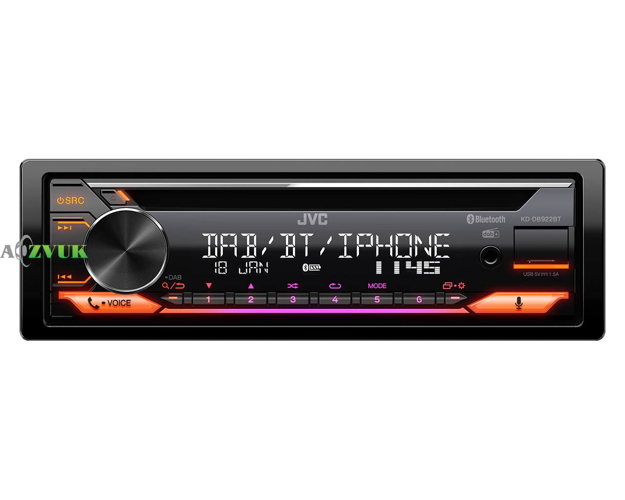 Автомагнитола JVC KD-DB922BT