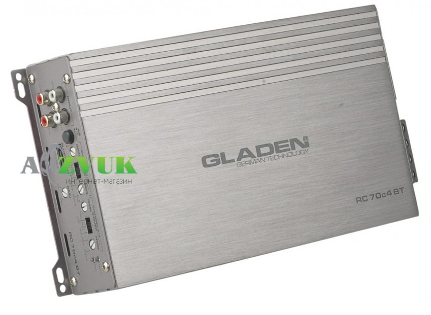 Автомобильный усилитель звука Gladen Audio RC 70c4 BT