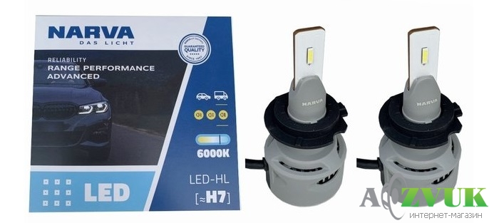 Светодиодные лампы (led) Narva H7 12/24V Range Performance Advanced 19W 6000K 181838100