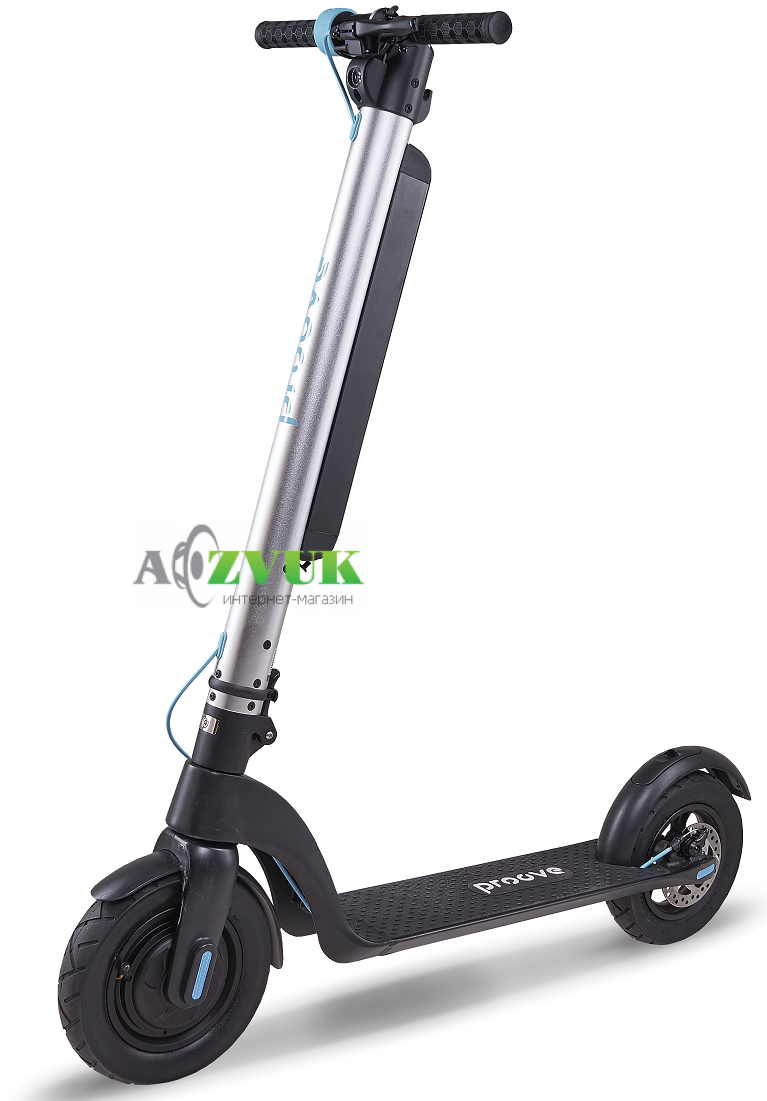  Электросамокат Proove X-city Pro (350 Вт; 36 В; 10 А/ч), колёса 10, серо-голубой