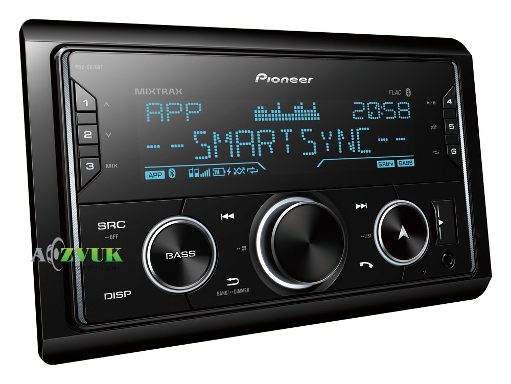 Автомагнитола 2-DIN Pioneer MVH-S620BT