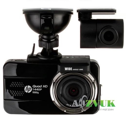 Видеорегистратор HP F890G Black Dual Kit
